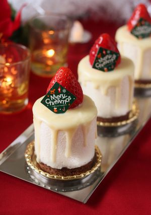 いちごのクリスマスキャンドルケーキ-レシピのメイン写真