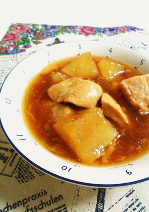 鶏むね肉と大根のやわらかトロ煮餡♪-レシピのメイン写真