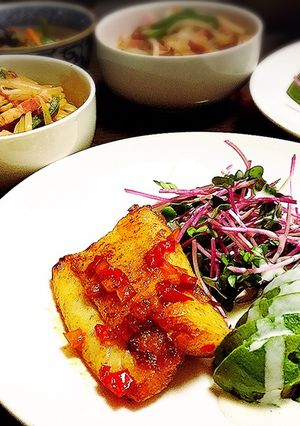 ヒラメのポワレ・トマトバターソース☆-レシピのメイン写真