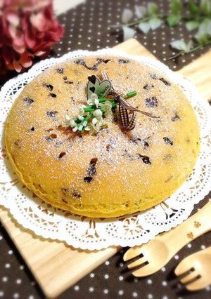 炊飯器で簡単ふわふわチョコチップケーキ♪-レシピのメイン写真