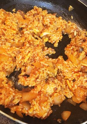 牛粗挽き肉のケチャップライス(*^^*)-レシピのメイン写真