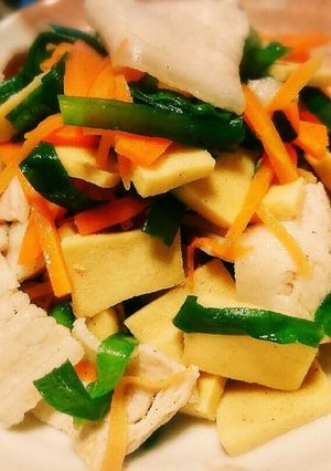 絶品♡高野豆腐と豚バラのさっぱりサラダ-レシピのメイン写真