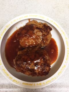 簡単、煮込みハンバーグ-レシピのメイン写真