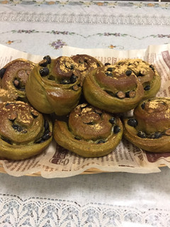 抹茶 黒豆パン-レシピのメイン写真