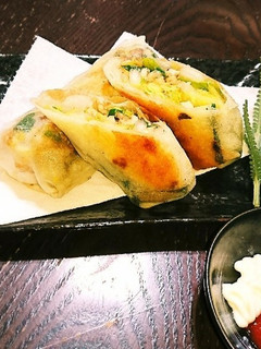 春キャベツと鶏そぼろの春巻き-レシピのメイン写真