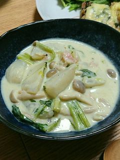 フライパン1つで簡単!かぶのクリーム煮-レシピのメイン写真