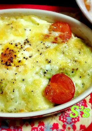 とろ～り半熟卵とアボカドのチーズグラタン-レシピのメイン写真