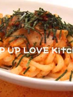 ★バターたらこキムチうどん *Ym*-レシピのメイン写真