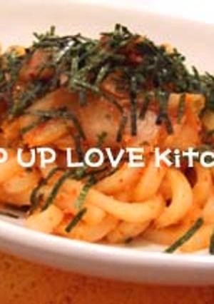 ★バターたらこキムチうどん　*Ym*-レシピのメイン写真