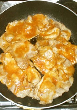 豚薄切り肉の味噌焼き♪簡単-レシピのメイン写真