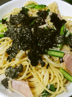 きのこ×青菜のスパゲティ-レシピのメイン写真