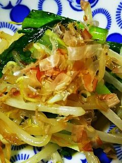 炒めない?小松菜ともやしの油炒め-レシピのメイン写真
