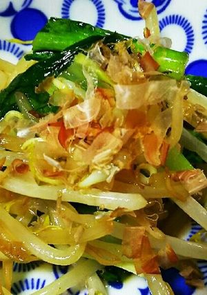 炒めない？小松菜ともやしの油炒め-レシピのメイン写真