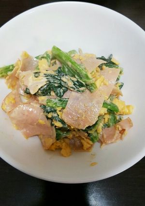 ほうれん草と卵のマヨ炒め-レシピのメイン写真