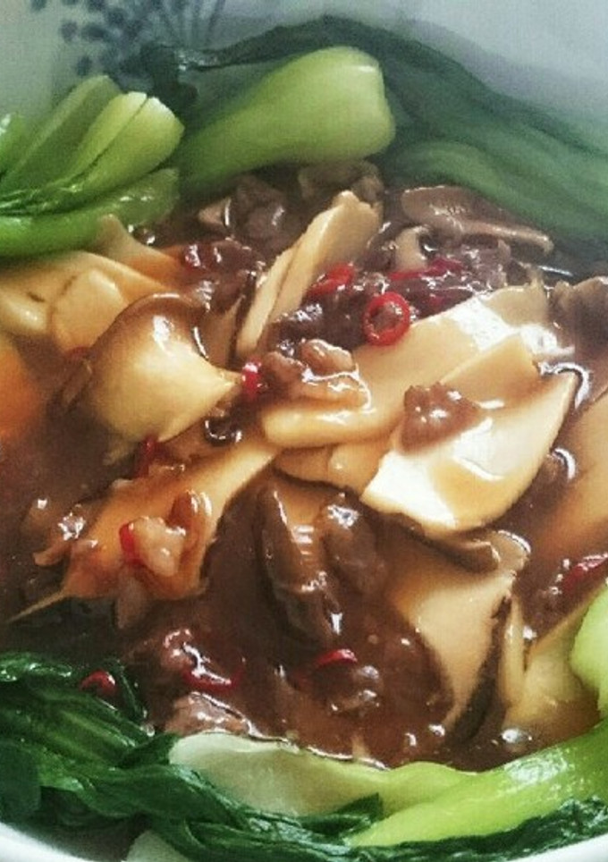 簡単!エリンギと牛肉のオイスターソース煮-レシピのメイン写真