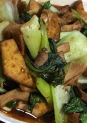 厚揚げとチンゲン菜のオイスターソース炒-レシピのメイン写真