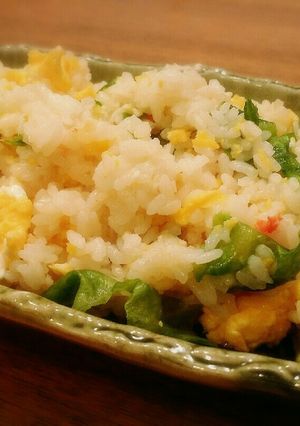 懐かしい味♡簡単レタスチャーハン♡-レシピのメイン写真