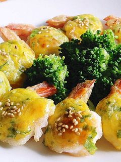 えびの黄身チーズ焼き-レシピのメイン写真