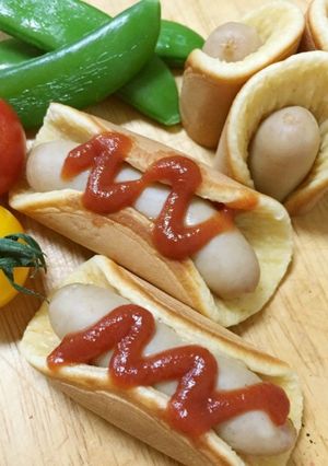 おやつに！パーティに！パンケーキドック-レシピのメイン写真