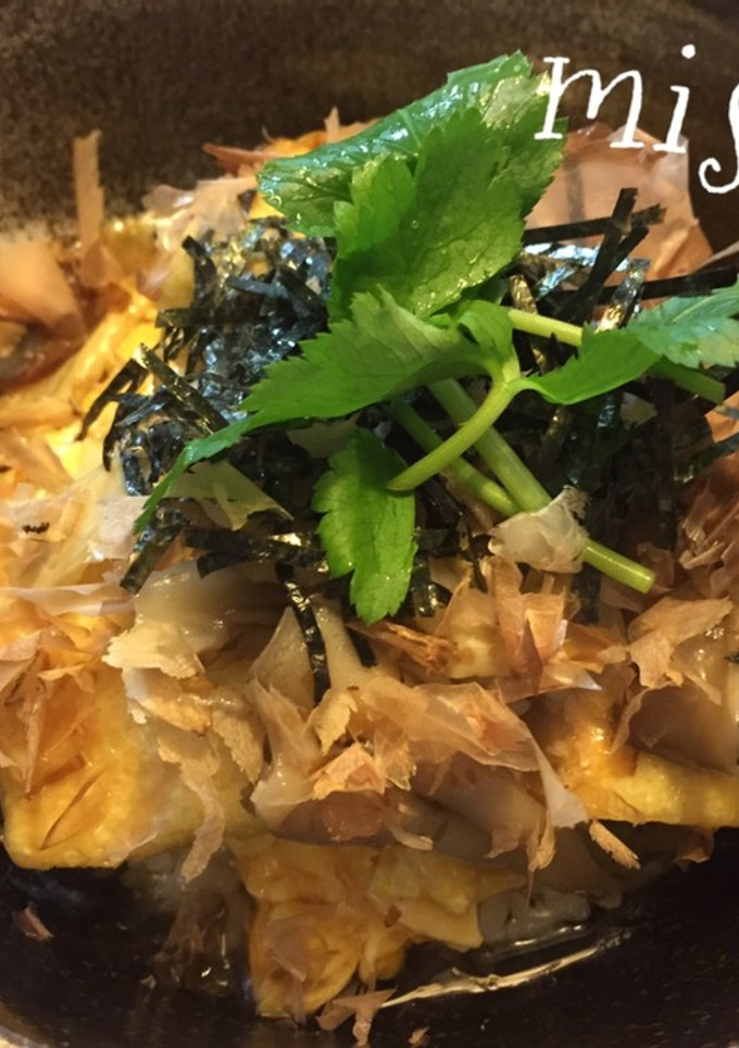 揚げ出し豆腐と湯葉ときのこのあんかけ丼☆-レシピのメイン写真