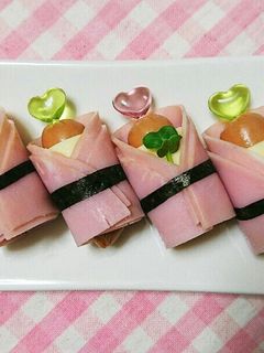 ウインナーにハムの着物でおめかしを~**-レシピのメイン写真