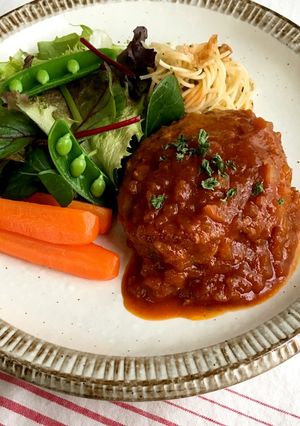 【簡単♡デミ缶不要】煮込みハンバーグ-レシピのメイン写真