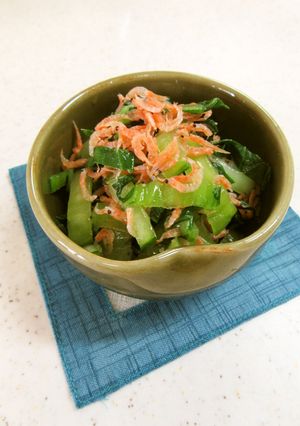 超簡単★青梗菜とアミエビの和え物-レシピのメイン写真