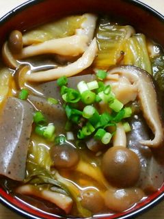 簡単!一品 チンゲン菜と蒟蒻の和風煮*゜-レシピのメイン写真