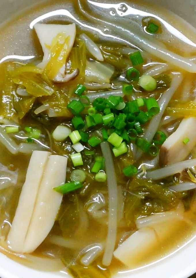 簡単！もやしレタスとエリンギの中華スープ-レシピのメイン写真