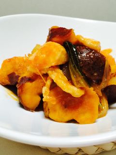 鶏とさつまいもの甘酢炒め-レシピのメイン写真