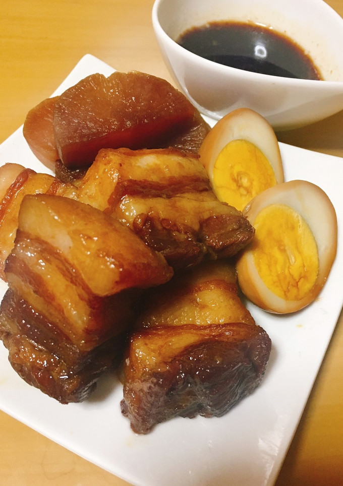 ゆで卵も炊飯器で作る！簡単とろとろ角煮♪-レシピのメイン写真