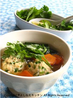 タイ風鶏だんごスープ-レシピのメイン写真