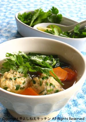 タイ風鶏だんごスープ-レシピのメイン写真