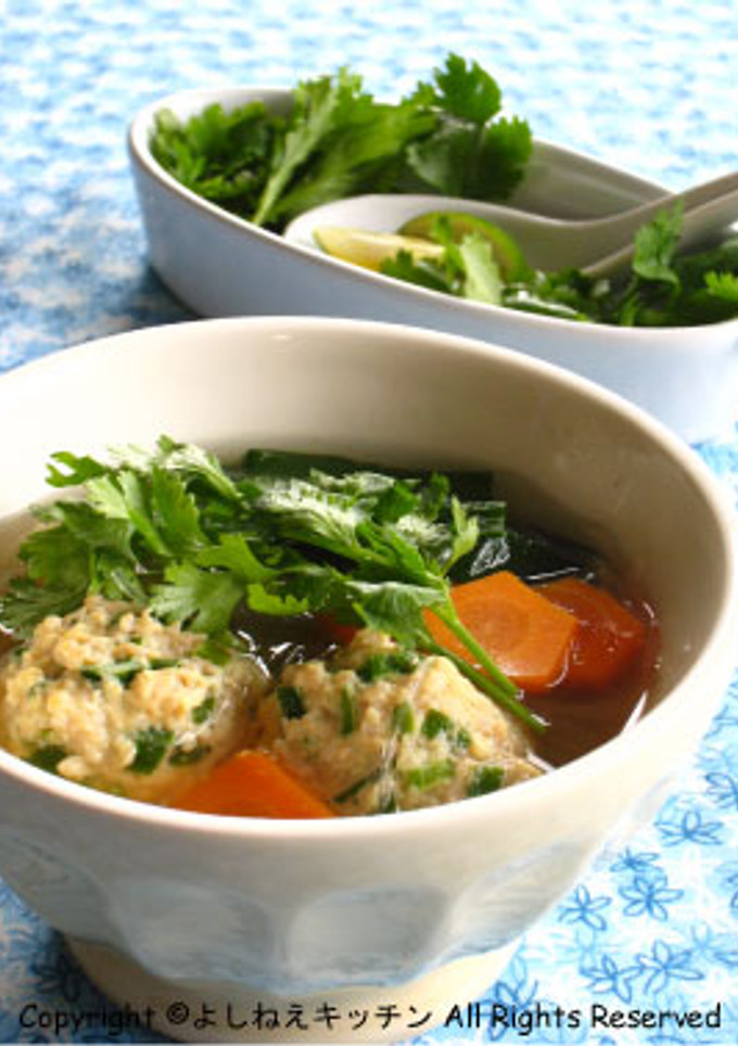 タイ風鶏だんごスープ-レシピのメイン写真