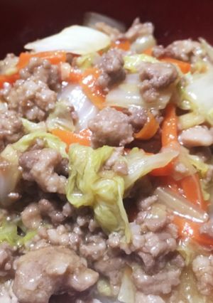 超簡単！絶品挽肉と白菜のあんかけ！-レシピのメイン写真