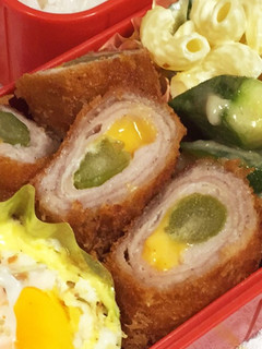 アスパラ&チーズinロールとんかつ-レシピのメイン写真