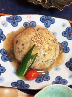 半熟卵入ひじきとお豆腐のまんまる蒸し-レシピのメイン写真