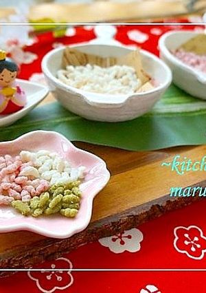 簡単！お雛様の日に＊３色雛あられ-レシピのメイン写真