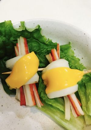 お弁当に簡単彩りに❣️竹輪のカニカマ巻き-レシピのメイン写真
