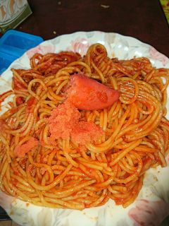 トマトジュースで明太子スパゲティ-レシピのメイン写真