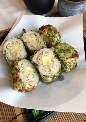 ★竹輪のチーズin天むす★-レシピのメイン写真