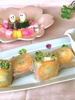 たまたまとクリームチーズの生春巻き-レシピのメイン写真