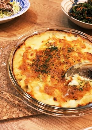 シチューの残りはグラタンにします！-レシピのメイン写真