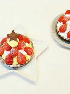 イチゴのココアタルトケーキ♡-レシピのメイン写真