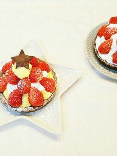 イチゴのココアタルトケーキ♡-レシピのメイン写真