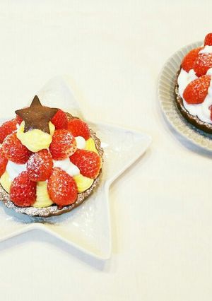 イチゴのココアタルトケーキ♡-レシピのメイン写真