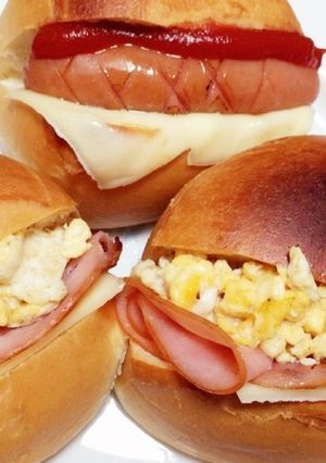 ディナーロールで♡ハムエッグチーズサンド-レシピのメイン写真