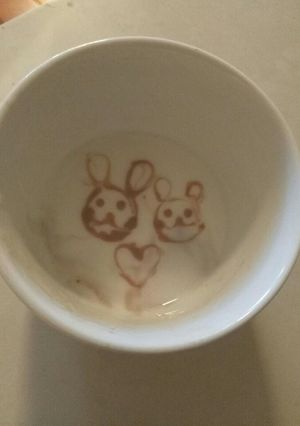 ミルクココアでヨーグルトアート★-レシピのメイン写真