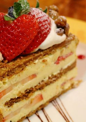 イチゴと大豆のミルフィーユ-レシピのメイン写真
