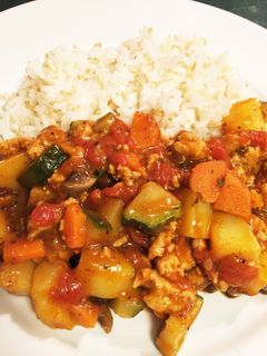 カフェ飯風〜ヘルシーなトマトカレー-レシピのメイン写真